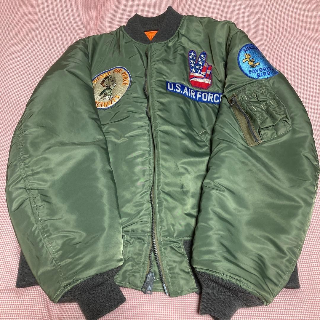 BUZZ RICKSON'S MA-1 Flight Jacket Peanuts Snoopy … - image 1