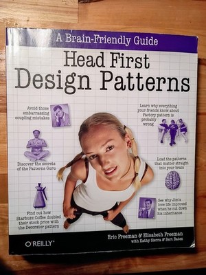 Head First Design Patterns : A Brain-Friendly Guide Paperback - 2004FreeShipping