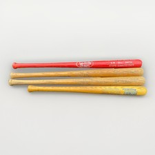 Vintage Mini Bat Collection, Lot of 4, 3 Louisville Sluggers & 1 Advertising Bat