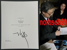 PARK CHAN-WOOK SIGNED NO OTHER CHOICE ENGLISH SCRIPT w/EXACT VIDEO PROOF & COA