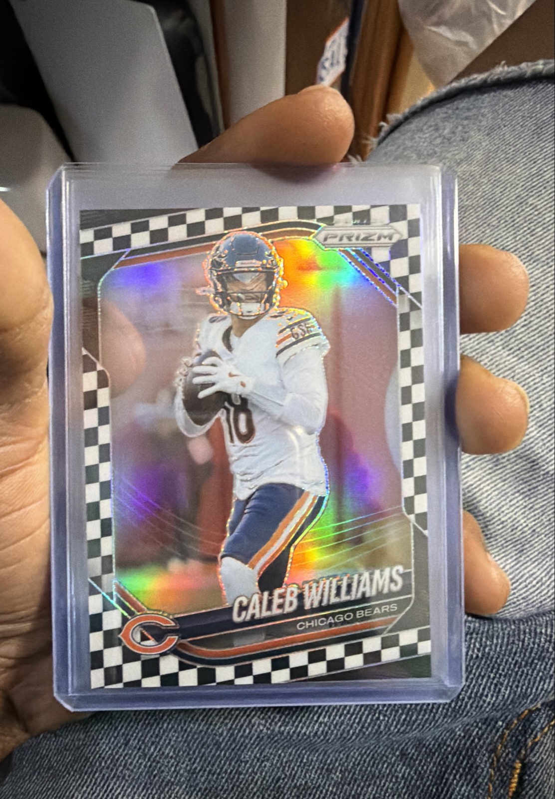 2025 Panini Prizm - Caleb Williams #124 Black & White Checker Prizm