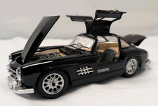 Sunny-side 1954 Mercedes Benz 300sl 124 Diecast Ss7720 Black Gullwing Euc Sunny-side 1954 Mercedes Benz 300sl 124 Diecast Ss7720 Black Gullwing Euc