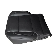 Driver Side Bottom Leather Seat Cover For 2014-2019 Chevy Silverado LTZ- Black