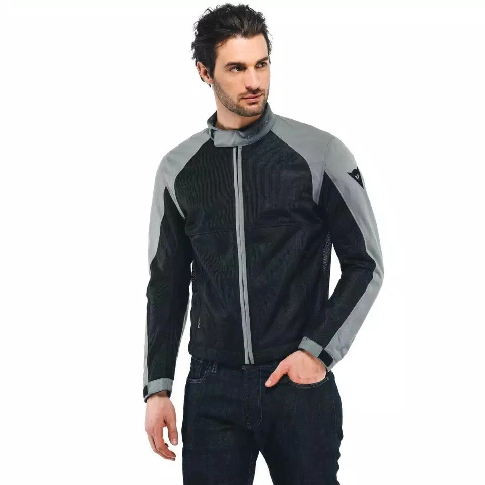 Chaqueta Moto Dainese Sevilla Air Tex De Verano Tejido Hombre Negro Carbón Gris - Imagen 3 de 4