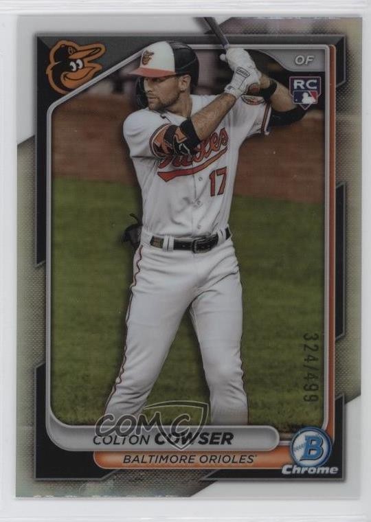 2024 Bowman Chrome Refractor 324/499 Colton Cowser #33 0o6v