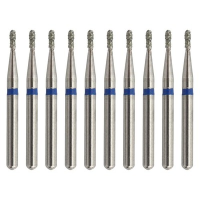 Dental 330 Diamond Bur 830/008M FG Pear Medium Grit Burs High Speed Burr 10Pc/PK