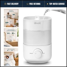 Top Fill Cool Mist Humidifier, 2.5L, 25dB, Auto Shut Off, White