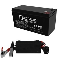 Mighty Max 12V 7Ah SLA Replacement Battery for Long Way LW-6FM7S  12V Charger