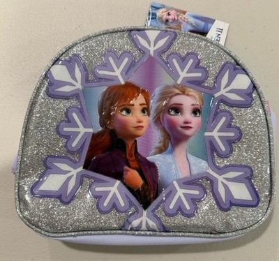 Frozen Girls Lunch Box Disney Princess Anna Elsa Insulated Lunch Bag Purple Kids