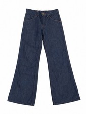 Vintage Sears Perma-Prest Girls Jeans Size 8 Dark Wash Flare USA
