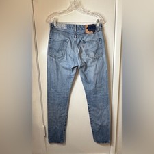 Levi  s LVC Women  s 505 0217 Big E Distressed Zipper Fly 100 Cotton Jeans 28