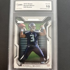 2012 Topps Strata #29 Russell Wilson Rookie Card RC GMA 10 Gem Mint Seahawks. rookie card picture