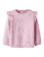 MäDchen Sweatshirt Name IT Nmfbirky Ls Nreg, Orchid Pink, 104 Cm, Kinderoberteil