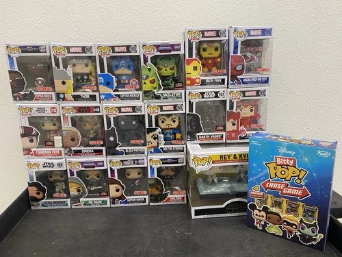 Lot Funko Pop Marvel He-man TMNT Disney Spider-Man Star Wars Ferris Bueller NEW