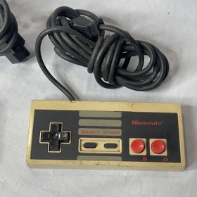 Vintage Nintendo NES Controllers Pair Japan Model NES-004 Authentic Tested OEM