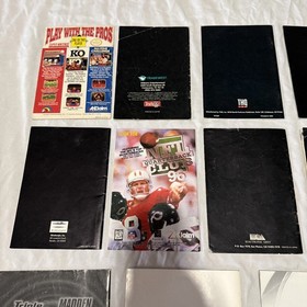 (25) Video Game Manual LOT Super Nintendo, Genesis, SNES, NES & More!!!