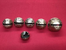 Antique “Petal Bells” / Sleigh Bells No.’s 11, 9, 8, 8,7 + L👀K ! READ ! 🎶