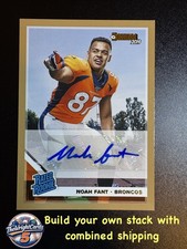 Noah Fant 2019 Donruss Rated Rookie Card RC Bronze Auto #320 Seahawks Broncos. rookie card picture