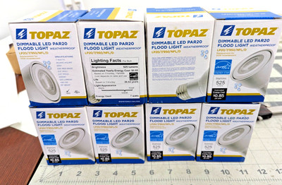 (8) Par 20 7 Watt 5000K 525 Lumens  Weatherproof 50 Watt Replacement [C7S4]