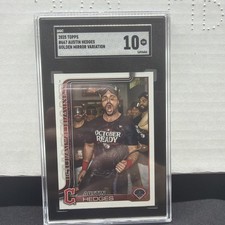 2025 Topps Series 2 Austin Hedges Golden Mirror Image Variation #667 SGC-10