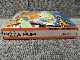 Jaleco Pizza Pop! Famicom Software 1992 Action Game with Box & Manual Used Japan