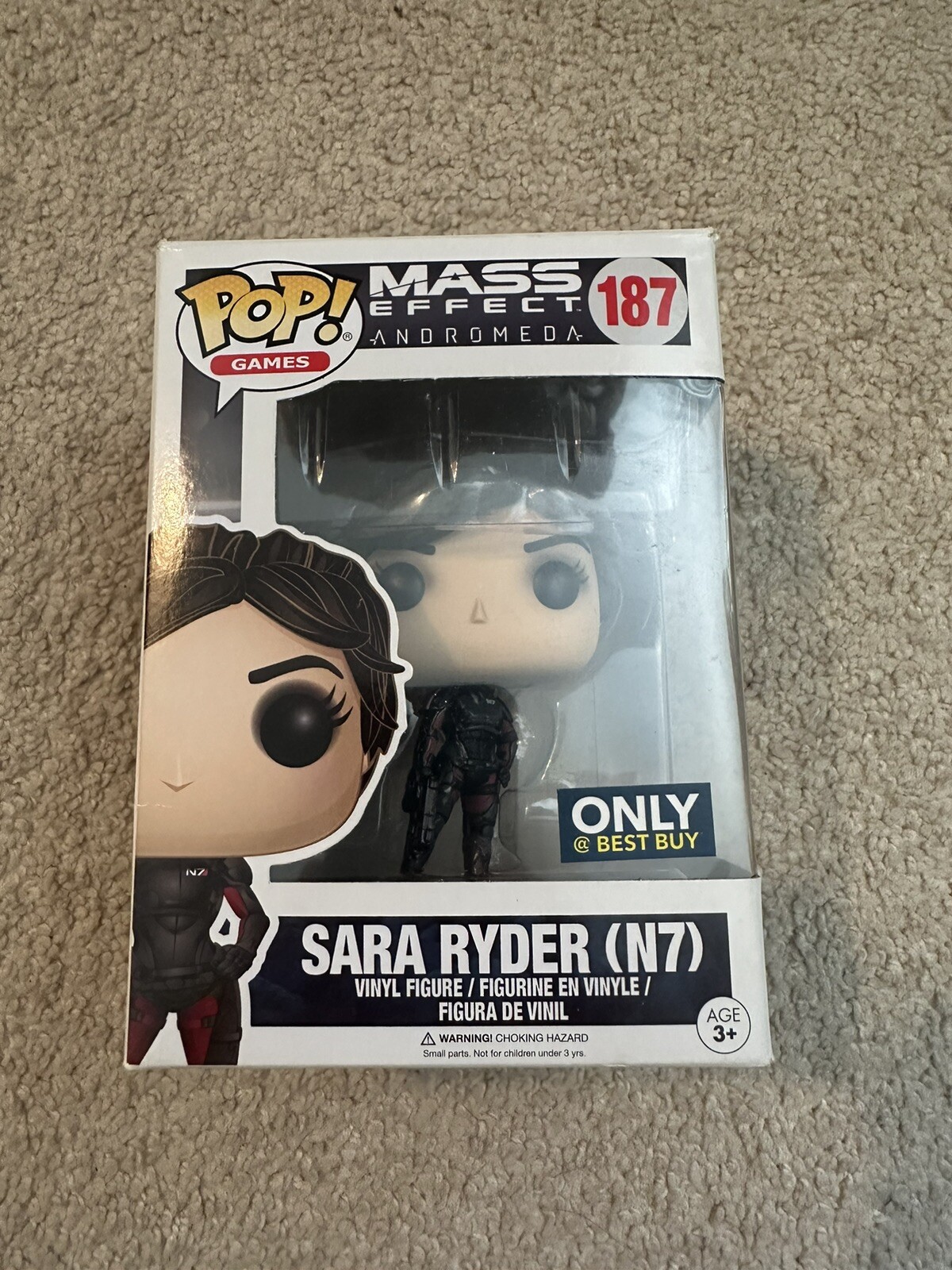 Funko Pop! Vinilo Exclusivo Mass Effect Andromeda Sara Ryder N7 Best Buy 187