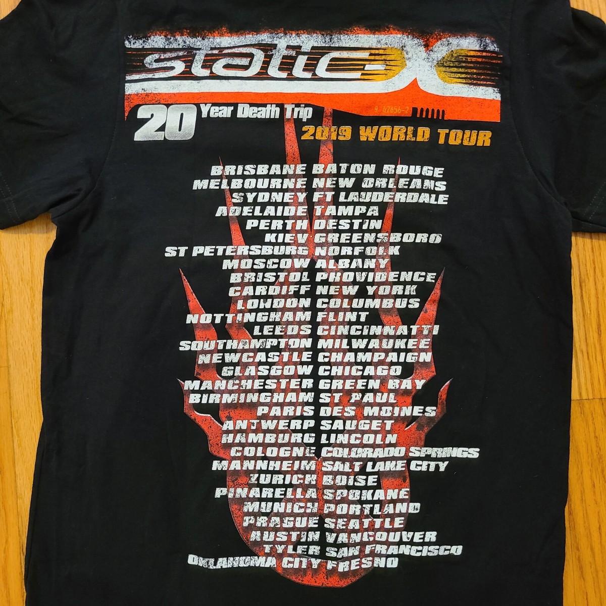 Static-x Wisconsin Death Trip 20th anniversary tour T-shirt