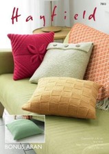 Patron De Tricot Sirdar - Hayfield Bonus Aran, Housses De Coussin 7803