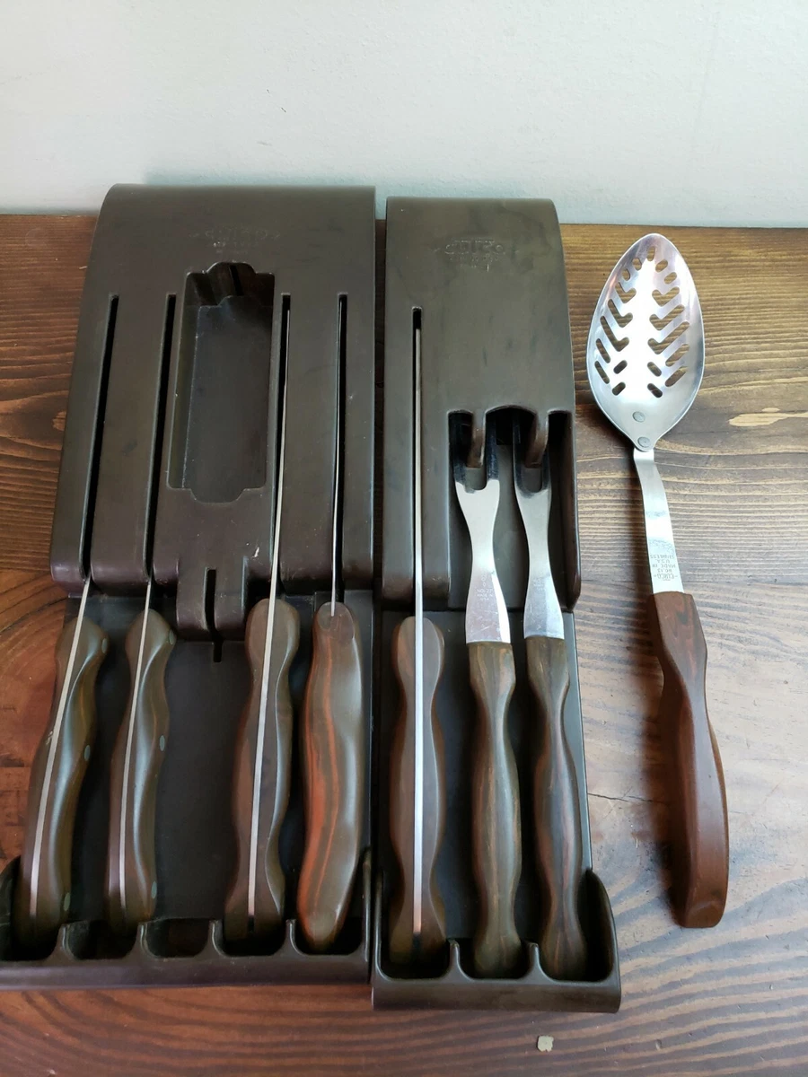 Vintage CUTCO Serving Fork Set 15 Bakelite Wall Mount Forks