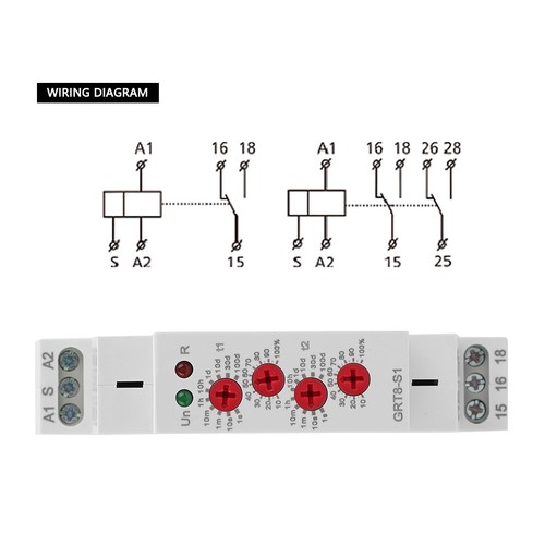 GRT8-S1 Mini Asymmetric Cycle Timer ON/OFF Repeat Cycle Time Relay Tool Supply - Picture 5 of 8