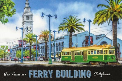 Postcard California San Francisco Ferry Building Clock Tower MINT Unused
