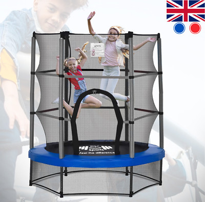 KINDERTRAMPOLIN 55 ZOLL & SICHERHEITSNETZ STAHLRAHMEN SPRINGEN TRAINING KIND OUTDOOR SPIELZEUG