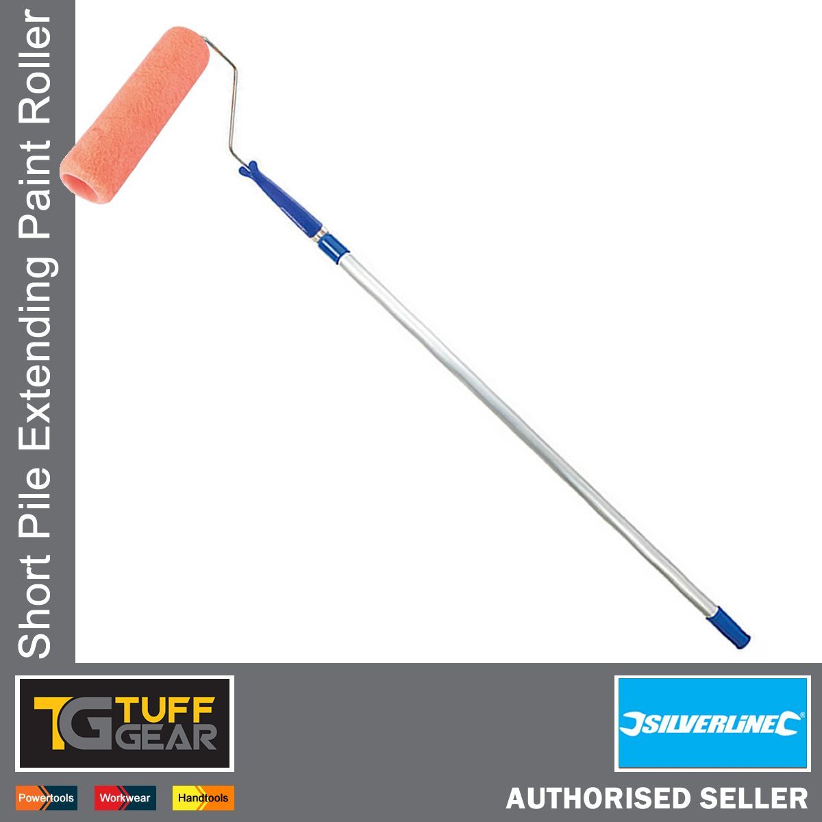 Extending Paint Roller Extends 1000mm Walls Ceilings Short Pile Smooth