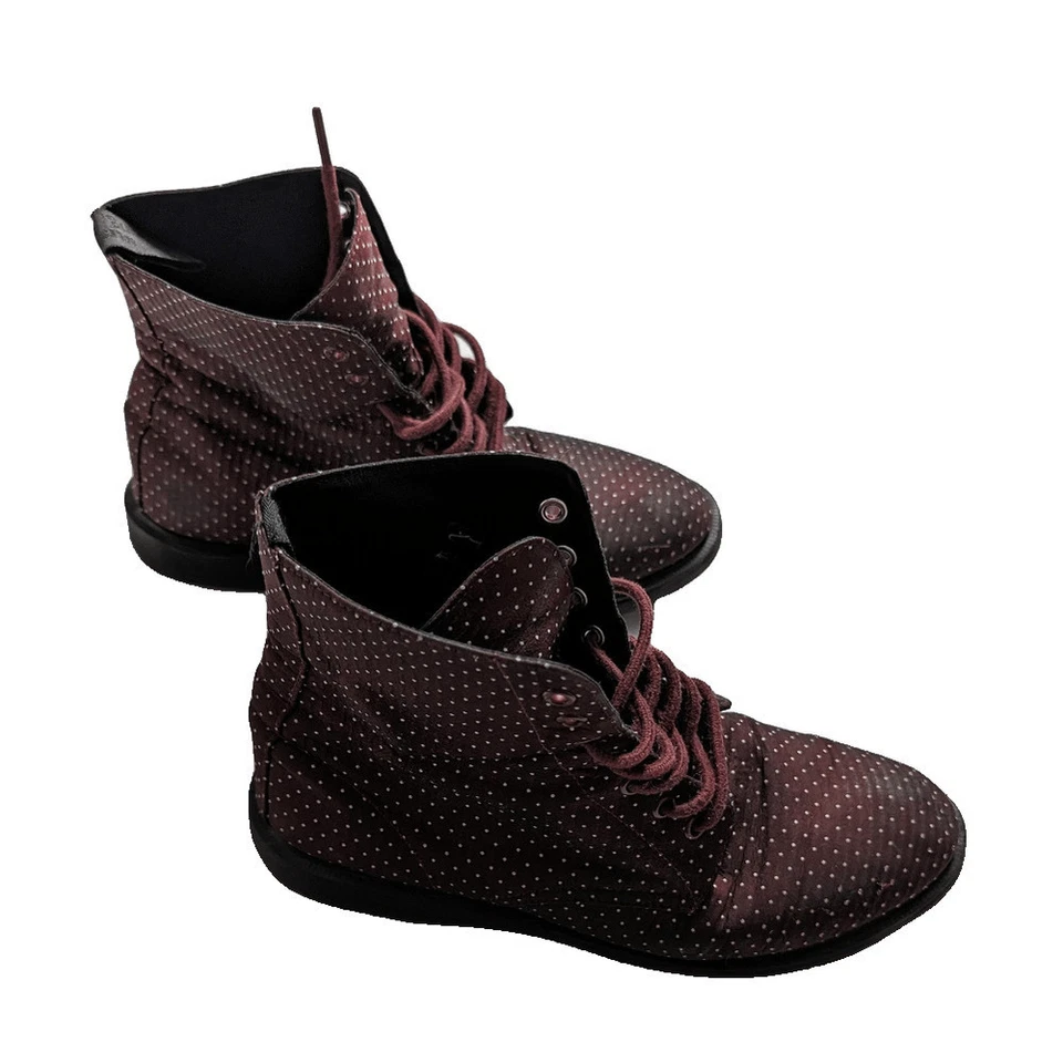 Botas Dr. Martens Evan con cordones al tobillo patrón de lunares talla 9 Foto 2 de 4