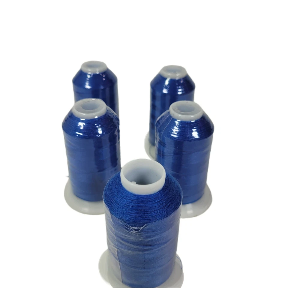 Lot of 5 Gutermann Sewing Thread Miniking Overlocking Thread 1000M Col 251 Blue - Image 3 of 4