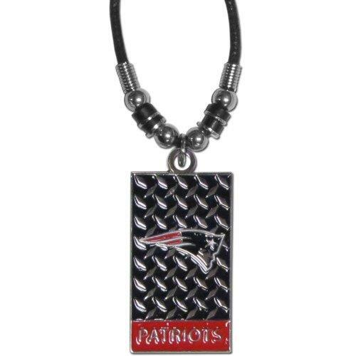 New England Patriots NFL Gridiron Plate Necklace by Siskiyou Sports, 20" Unisex - Picture 1 of 1