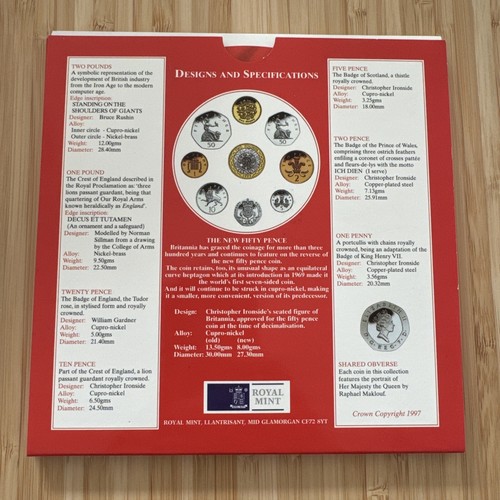 1997 UK Brilliant Uncirculated Coin Collection Royal Mint - Picture 4 of 7