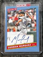2020 Panini Donruss BLUE BORDER AUTO German Marquez