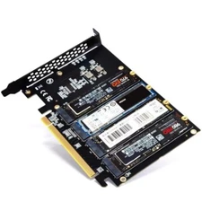 4Port PCIE X16 to M.2 NVME SolidState Expansion Card Mechanical VROC Card