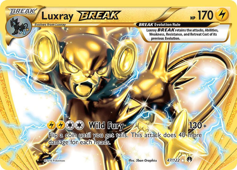 Luxray BREAK - XY   LP #47 BREAKpoint Pokemon