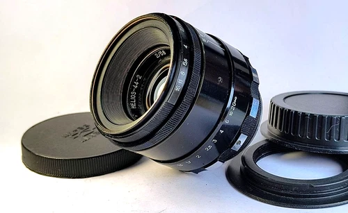 Helios 44-2 58mm Zebra Rare Best Soviet lens USSR Bokeh mount M42 Canon EF (EOS)