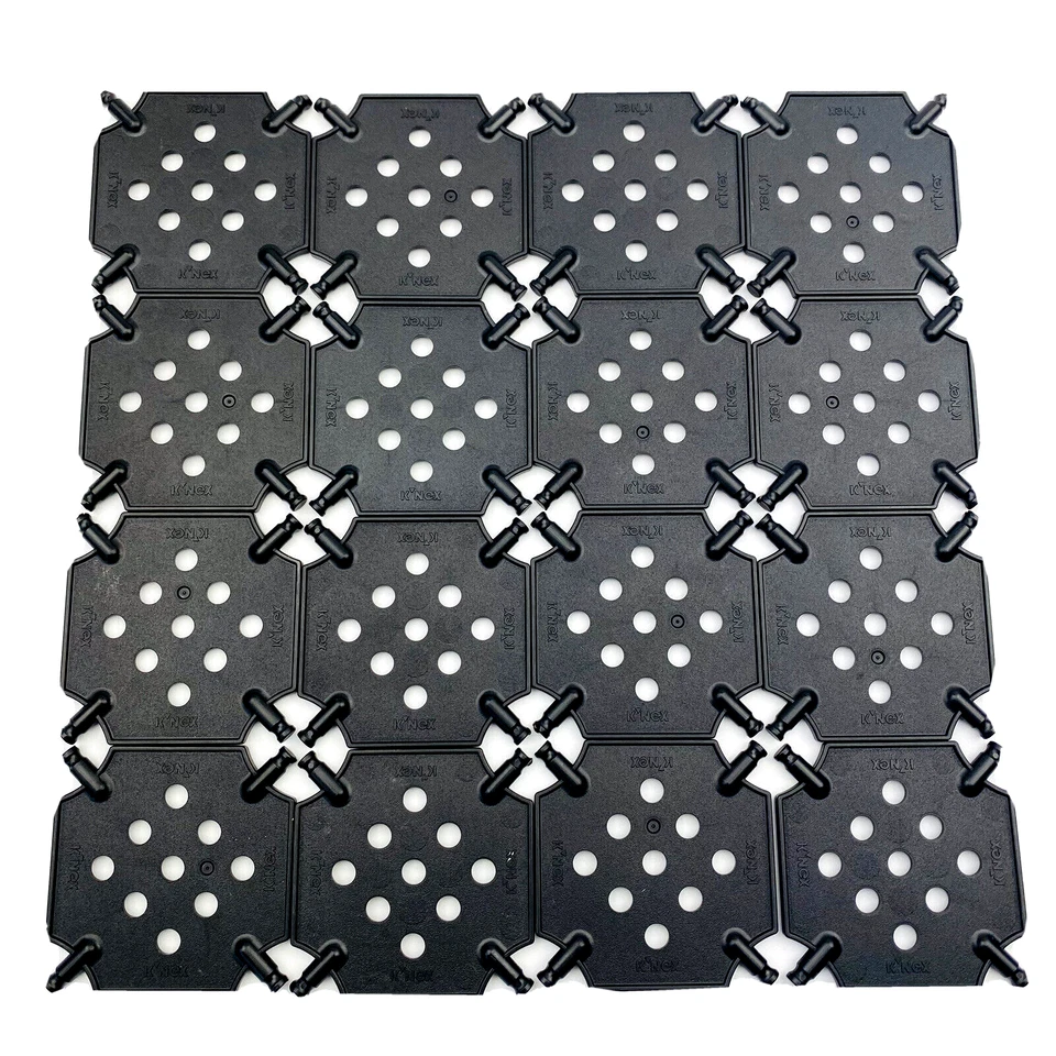 16 Knex Square 2-1/2" Panels Black Plate Base - Standard K'nex Parts - Image 2 of 3