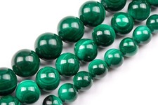 Natural Sky Eye Deep Green Malachite Beads AAA Round Loose Beads 9/10/11/12MM