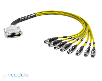 8-Channel Analog Snake | Made From Mogami 2932 &amp; Neutrik Gold 1/4" TRS To 1/4" TRS | Standard Finish ( Harness Loom ) | Pro Audio LA