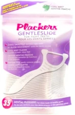 GentleSlide DENTAL FLOSSERS for Tight Sensitive teeth gums Gentle Slide PLACKERS