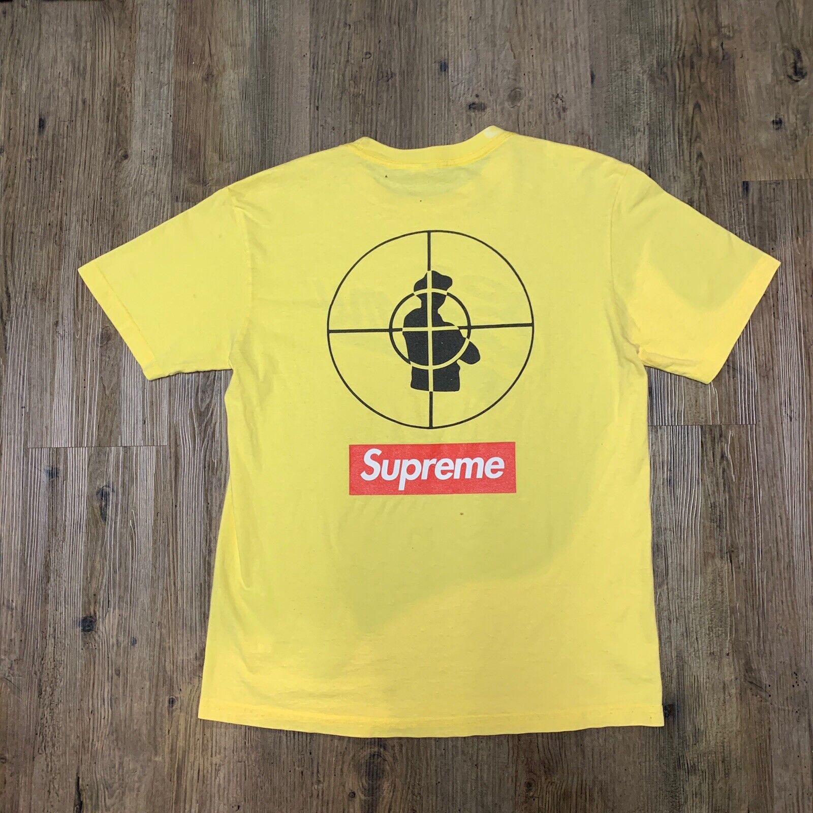 Supreme T-Shirt Public Enemy “Crosshairs” SS 2006 Size Large Yellow