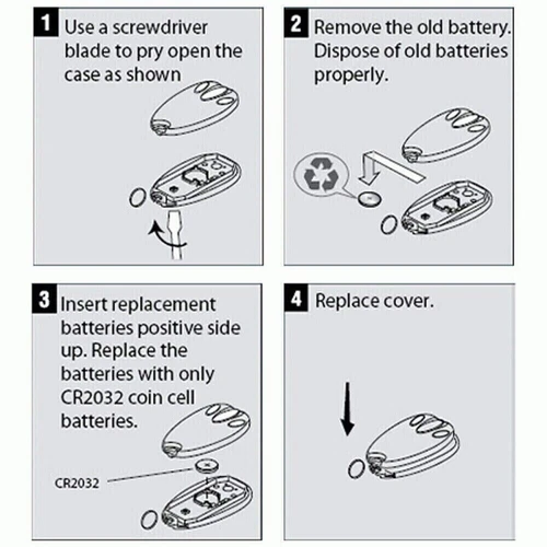 2x  for merlin+ C945 CM842 C940 C943 Merlin + Replacement Garage Remote Control - Picture 5 of 12