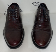Dolce and Gabbana 'Bordeaux' Brogues Shoes Burgundy 44 EU 11 US