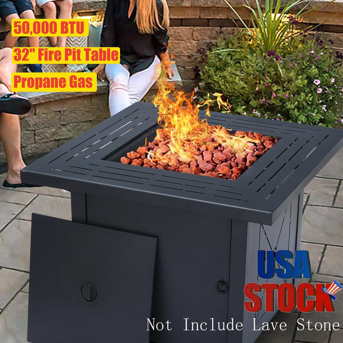 Mainstays 28 inch metal propane gas fire pit deals