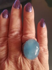 Colleen Lopez Silver 925 Aquamarine & Zircon ...